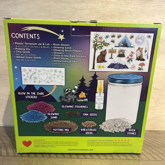 Grow N’ Glow Terrarium Summer Child Craft Activity Boys and Girls Nature Outdoor - Picture 2 of 4